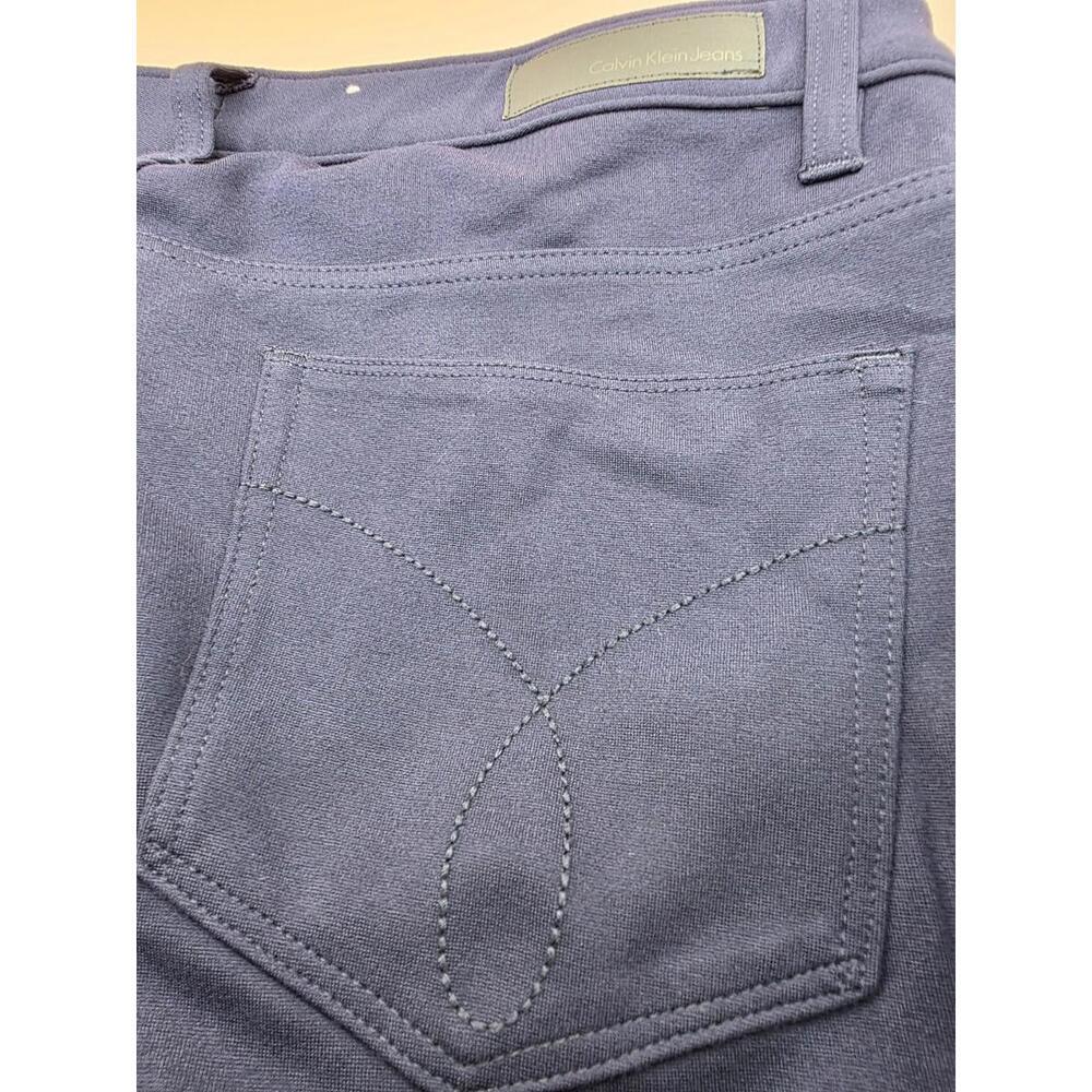 Calvin Klein Jeans Blue Navy Women's Stretch Pants Size 12 - Picture 4 of 9